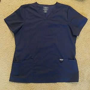 Cherokee Workwear Revolution Navy scrub top XL